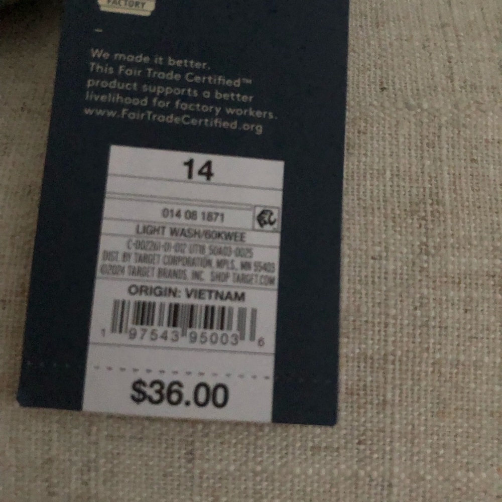 Universal Thread Blue Denim skirt with Front Slit - Picture 7 of 11